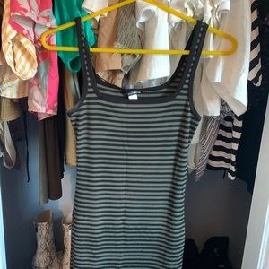 Fashion Nova Green and Black Maxi Dress.